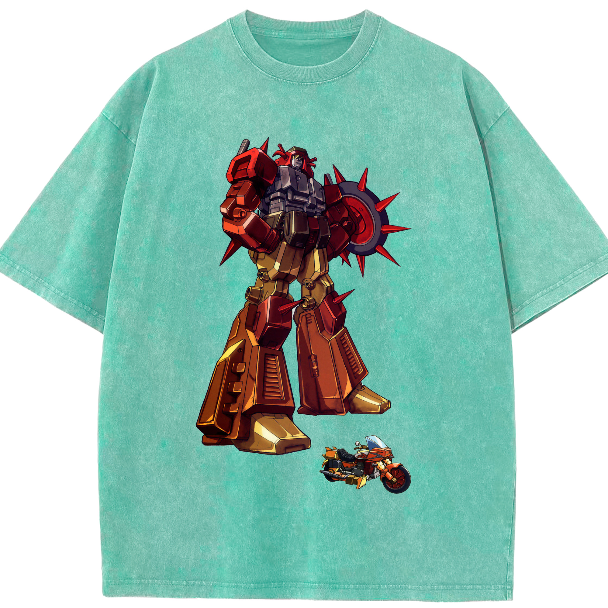（画像用）  綿100% ヴィンテージ風 半袖Tシャツ（フロントプリント）